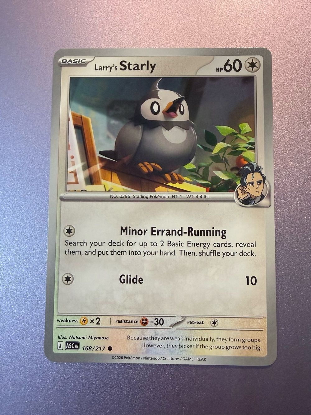 Pokemon TCG Larry’s Starly 168/217
